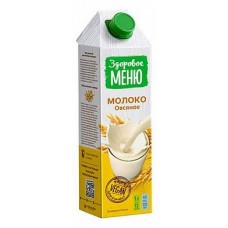 Здоровое Меню Молоко Овсяное 1 л