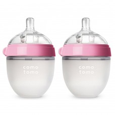 Comotomo Набор из 2х бутылочек для кормления 150мл (цвет розовый)