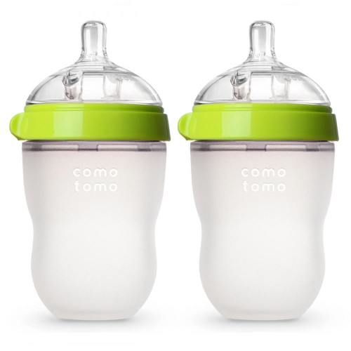 Comotomo Набор из 2х бутылочек для кормления 250мл (цвет зеленый)