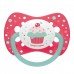 Canpol babies Пустышка симметричная силиконовая, 0-6 м, Cupcake, цвет: розовый  арт 23/282