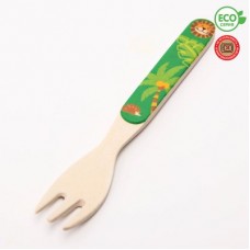 Крошка Я Вилка для кормления, бамбук, цвет МИКС 4298750