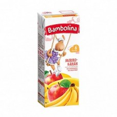 Bambolina Нектар Яблоко, банан 0,2 л