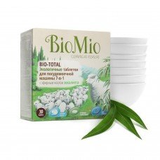 BioMio Экологические таблетки для посудомоечной машины с маслом эвкалипта 30 шт