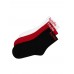 Bodo Носки 3 пары (Цвет черный/красный/белый, Размер 18-20)