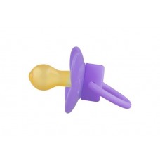 Just Lubby соска-пустышка латекс круглый сосок, с колпачком, симметричная, 6 мес + (27532)