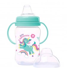 Mum&Baby Поильник-непроливайка, мягкий носик, от 9 мес., 270 мл., «Единорог» арт.10328441