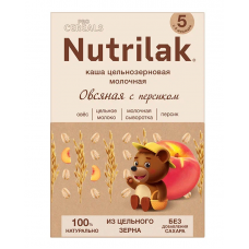 Nutrilak Premium Овсяная с персиком каша молочная 200г