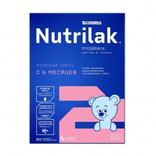 Nutrilak Premium + 2 смесь сухая молочная адаптированная последующая 600 гр