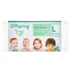 Offspring подгузники Travel pack L (9-14 кг) 3 расцветки, 3 шт