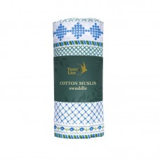 Tommy Lise Муслиновая пеленка FANCYWORK BLUE 120*120(100%хлопок)