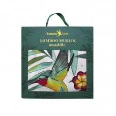 Tommy Lise Муслиновая пеленка FLOWERY GRACE 120*120(70%бамбук,30 хлопок)