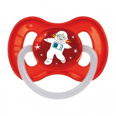 Canpol babies Space Пустышка круглая латекс.0-6 м. Цвет;Красный 23/221
