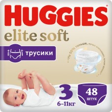 Huggies Трусики Pants Elite Soft М 3 (6-11кг) 48 шт