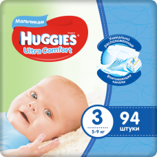 Huggies Ultra Comfort для мальчиков 3 5-9 (94)