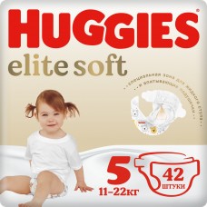 Huggies Elite Soft 5 (12-22 кг) 42 шт