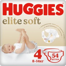 Huggies Elite Soft 4 (8-14 кг) 54 шт