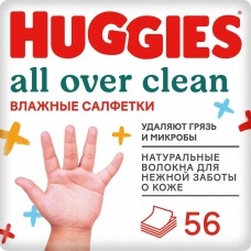 Huggies Салфетки 56 шт all over clean