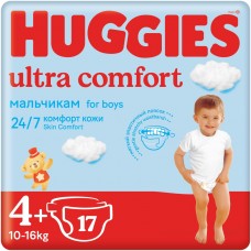 Huggies Ultra Comfort для мальчиков 4+ 10-16 (17 шт)
