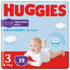 Huggies Трусики для мальчиков 3 (7-11 кг) 19 шт