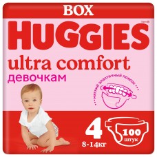 Huggies Ultra Comfort Disney Box Girl 4 (8-14кг) 100шт