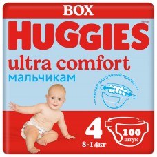 Huggies Ultra Comfort Disney Box Boy 4 (8-14кг) 100шт