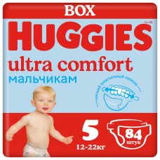 Huggies Ultra Comfort Disney Box Boy 5 (12-22кг) 84шт