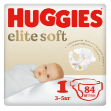 Huggies Elite Soft 1 (до 5 кг) 84 шт