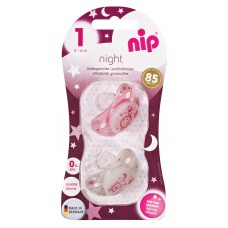 NIP соска пустышка силикон Night (0-6)