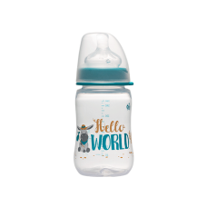 NIP Бутылочка пластиковая д/мал  260 мл, с соской силикон 0+
