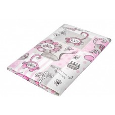 Roxy Kids Клеёнка - наматрасник 70х100 см, с резинками-держателями, цвет серо-розовый