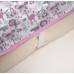 Roxy Kids Клеёнка - наматрасник 70х100 см, с резинками-держателями, цвет серо-розовый