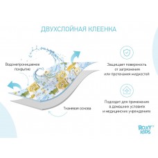 Roxy Kids Клеёнка - наматрасник 70х100 см., с резинками-держателями, цвет желто-синий