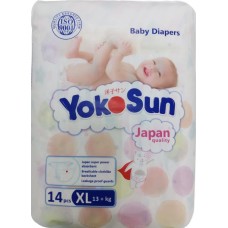 YokoSun Подгузники XL (13-20 кг) 14 шт