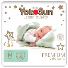 YokoSun Premium Подгузнки-трусики M 56 (6-10кг)