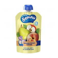 Фруктовое пюре Бегемотик бонди Фруктовый салатик пауч 90 гр