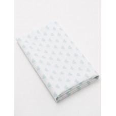 Крошка Я Пеленка Голубые сердечки 75*120 см, бязь, хлопок 100%  4416697