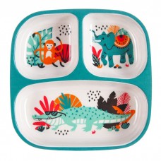 Миска детская из бамбука, 3-х секционная, рисунок МИКС 4591210