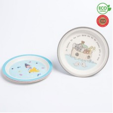 Крошка Я Тарелка из бамбука, рисунок МИКС   4645239