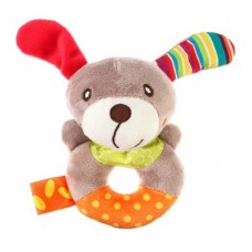 Крошка Я Погремушка мягкая на кольце «Собачка» арт.9447780