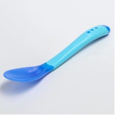 Крошка Я Ложка детская для кормления, термочувствительная, цвет сине-голубой арт.2300121