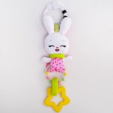 Мякиши Игрушка - подвеска «Зайка Банни», с погремушкой 7042612
