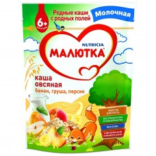 Nutricia Малютка Каша молочная овсяная с фруктами 220 гр