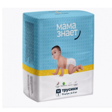 Мама Знает NB подгузники M ( 6-11кг)
