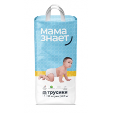 Мама Знает Трусики 3 (M) (6-11 кг) 52 шт