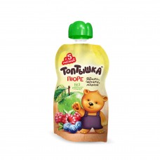 Топтышка Пюре в пауче из яблок, черники и малины 90г