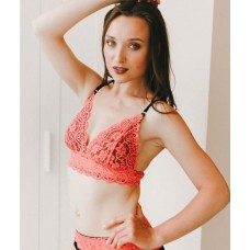 Oh yes lingerie Soft 75 A +  высокие слипы/М (Коралл)